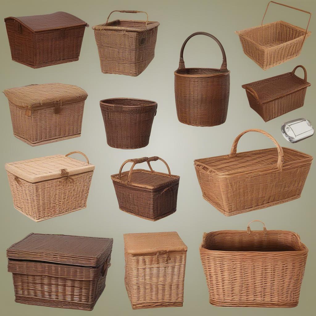 Variety of 24x13x18 Wicker Storage Baskets