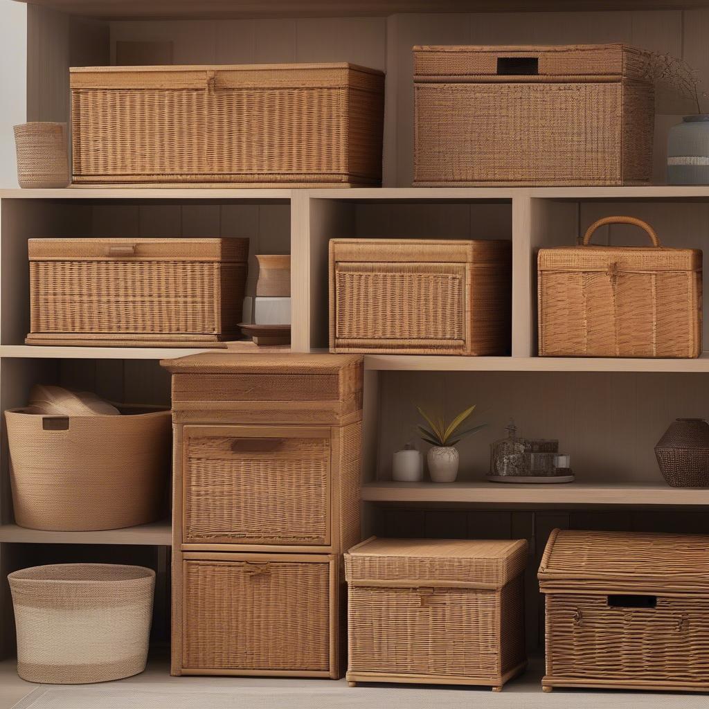 Variety of Amazon Wicker Storage Chests