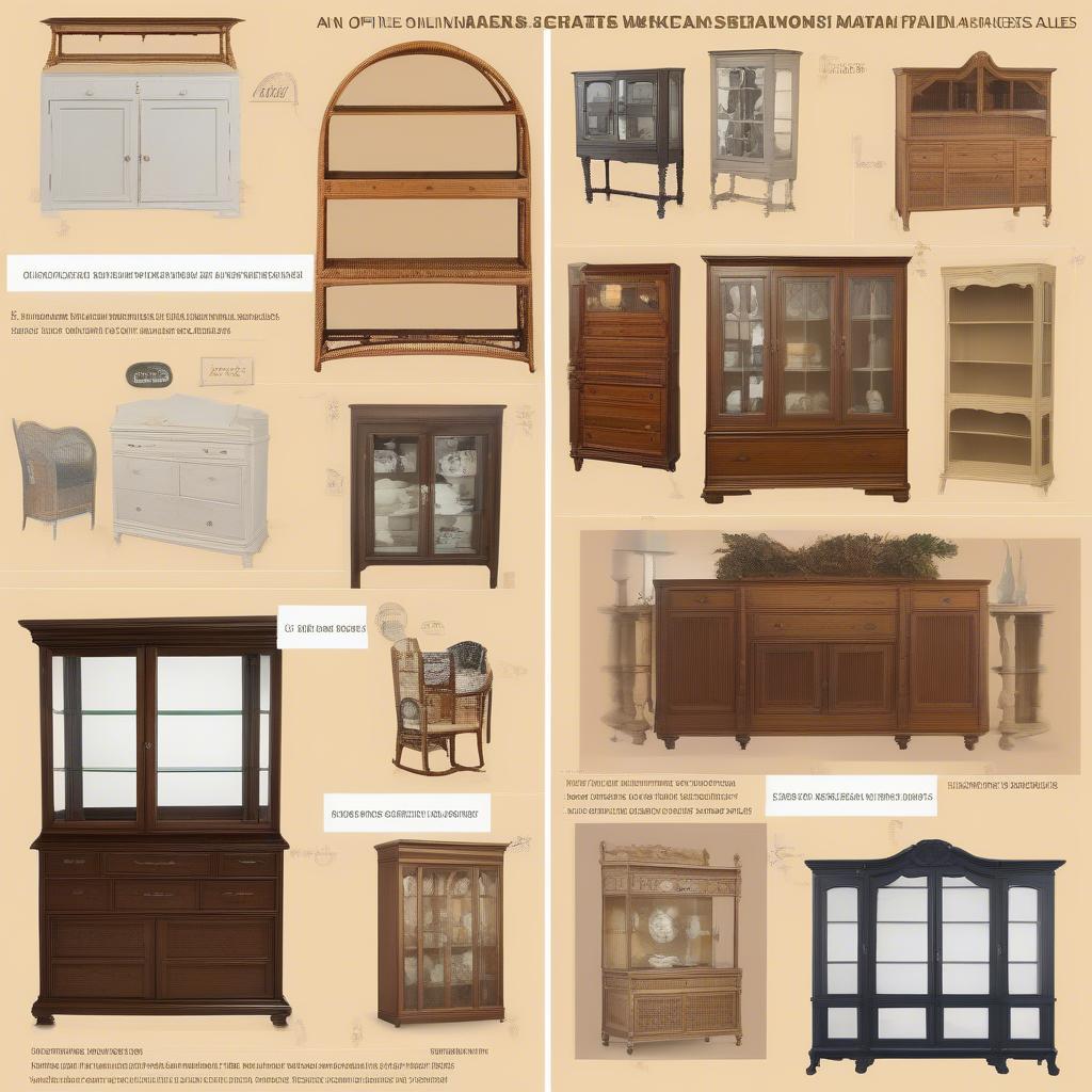 Where to Buy American Drew Wicker China Cabinets