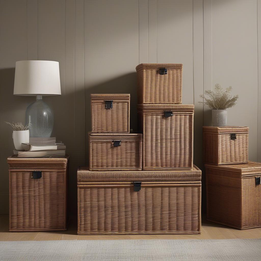 Argos Wicker Storage Chest Sizes and Styles