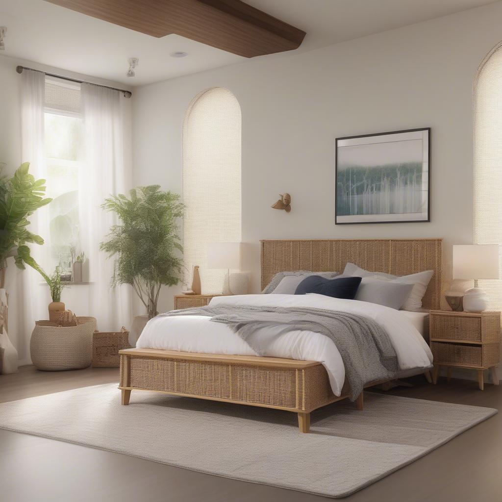 Avila Platform Bed in a Bedroom Setting