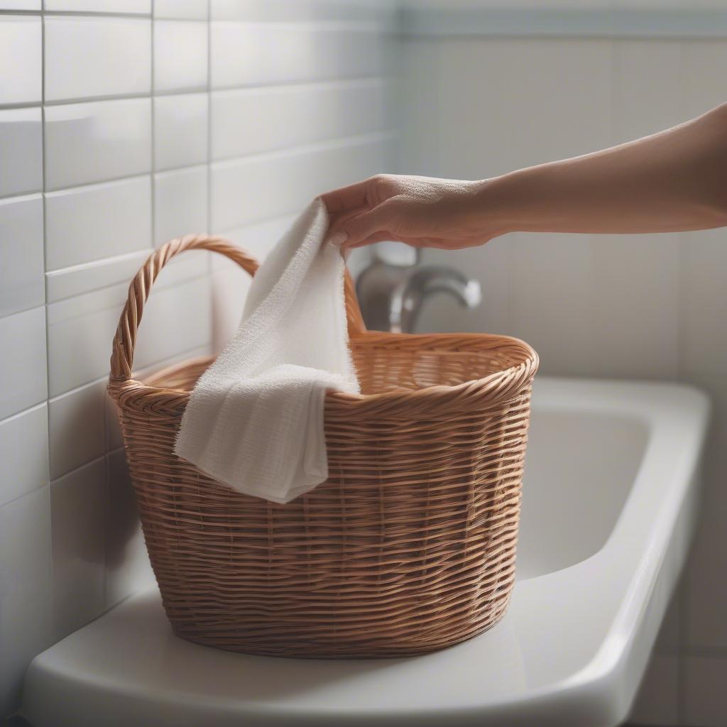 Caring for Wicker Baskets in the Bathroom