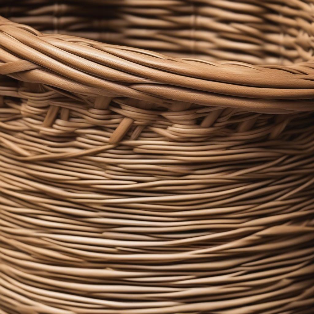 Close-up shots of wicker texture, highlighting its natural beauty, durability, and versatility.