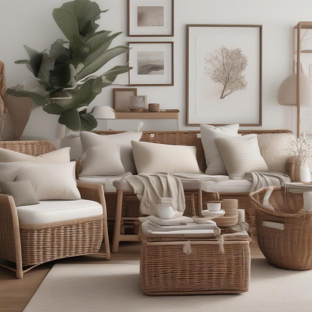 Best wicker storage baskets for living room organization