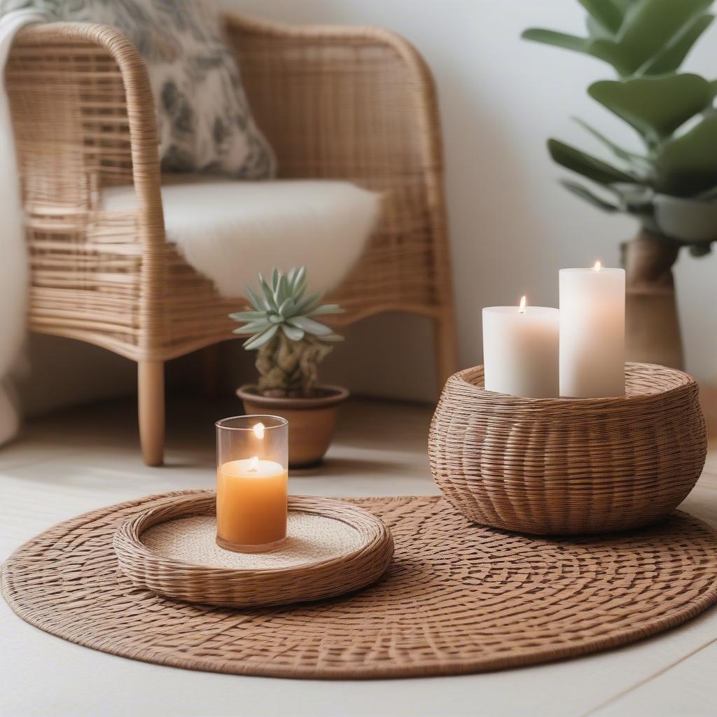 Decorative Uses for Brown Wicker Mats in Home Decor