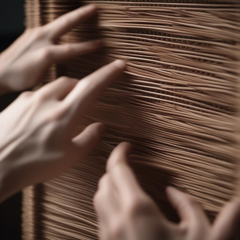 Building the Frame of a Wicker Cabinet