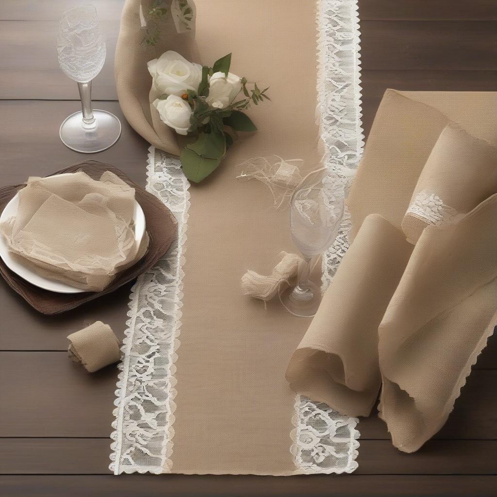 Different Styles of Burlap Table Runners