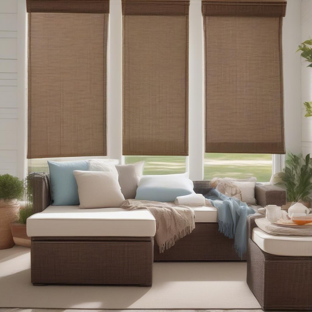 Shopping for outdoor wicker blinds online in Canada