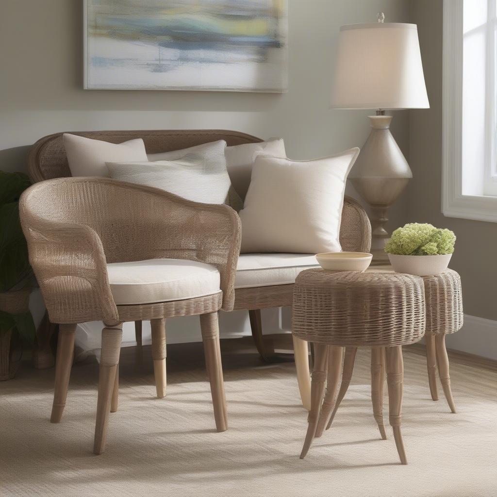 Choosing the perfect plastic wicker end table for your space.