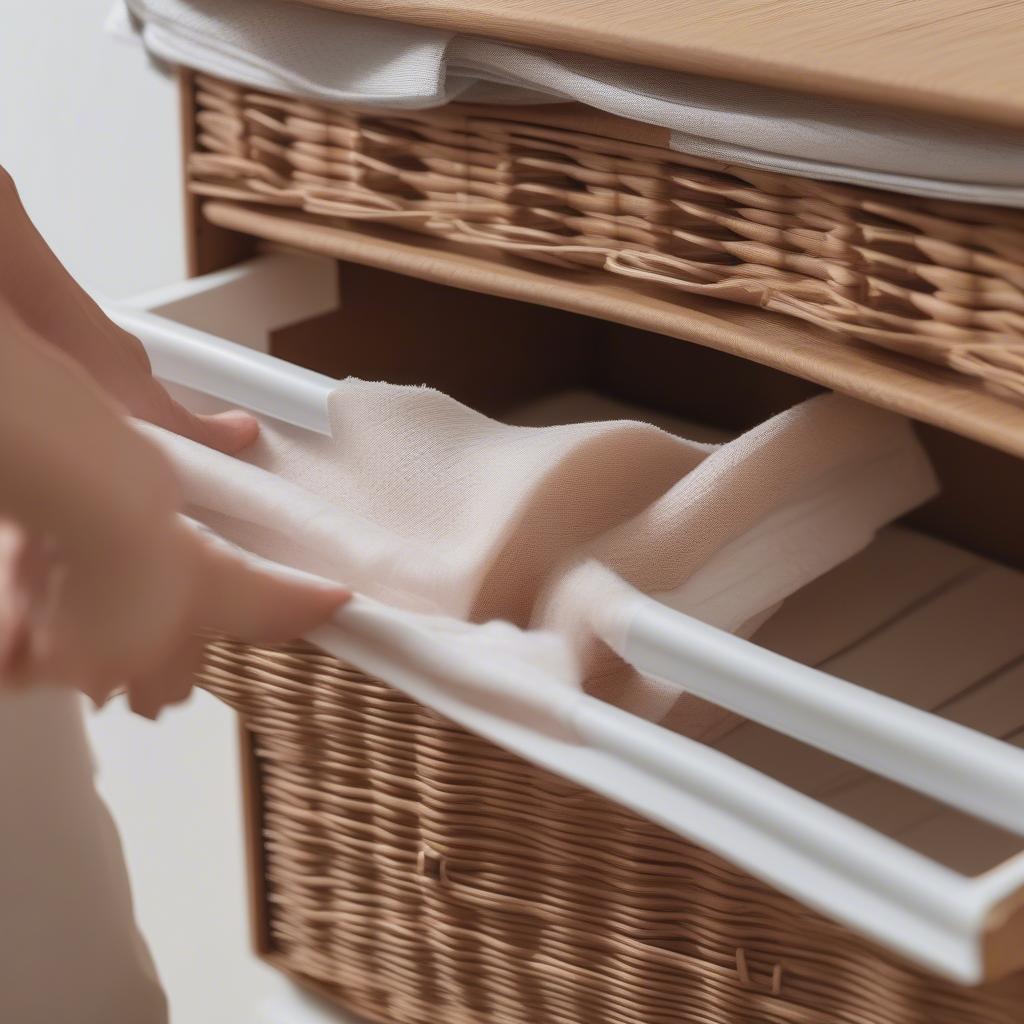 Cleaning 5 Drawer Wicker Storage