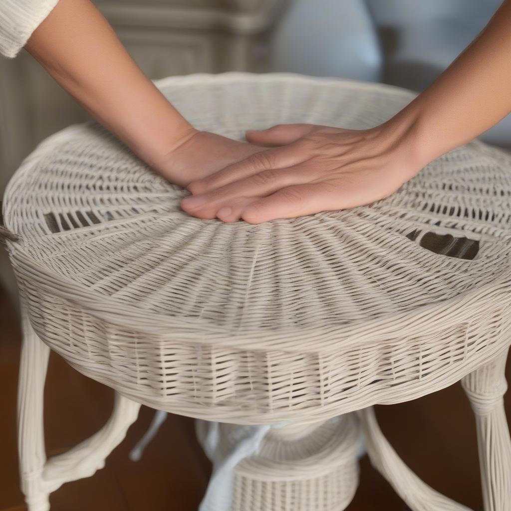 Cleaning Antique White Wicker Furniture