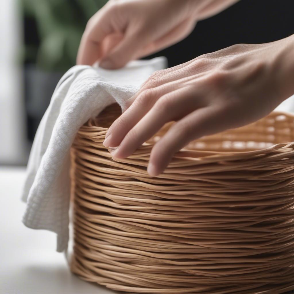 Cleaning Ikea Wicker Napkin Holder