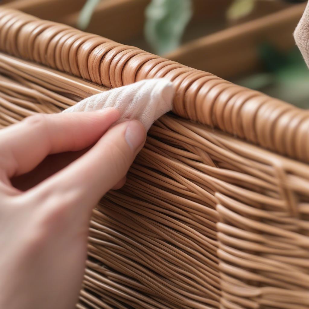 Cleaning an Outdoor Rattan Wicker Cabinet