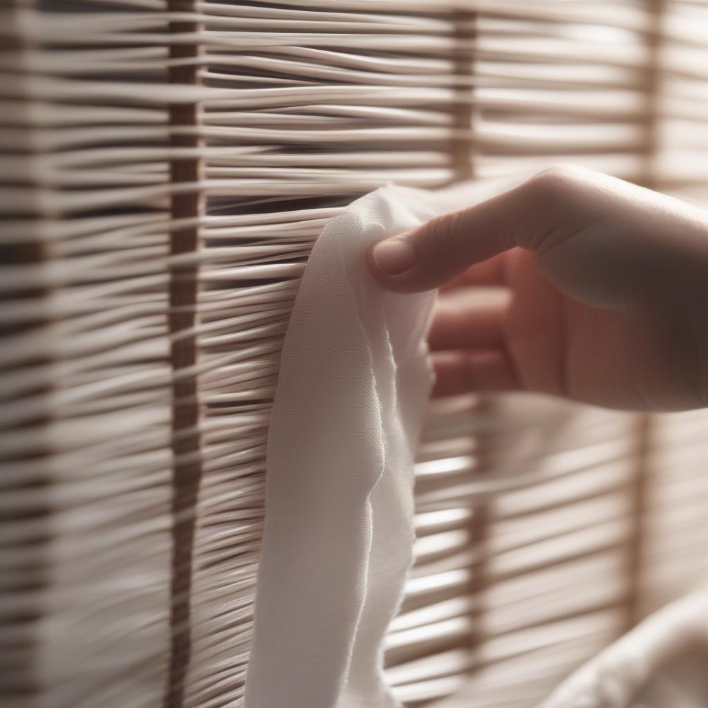 Cleaning Plastic Wicker Blinds