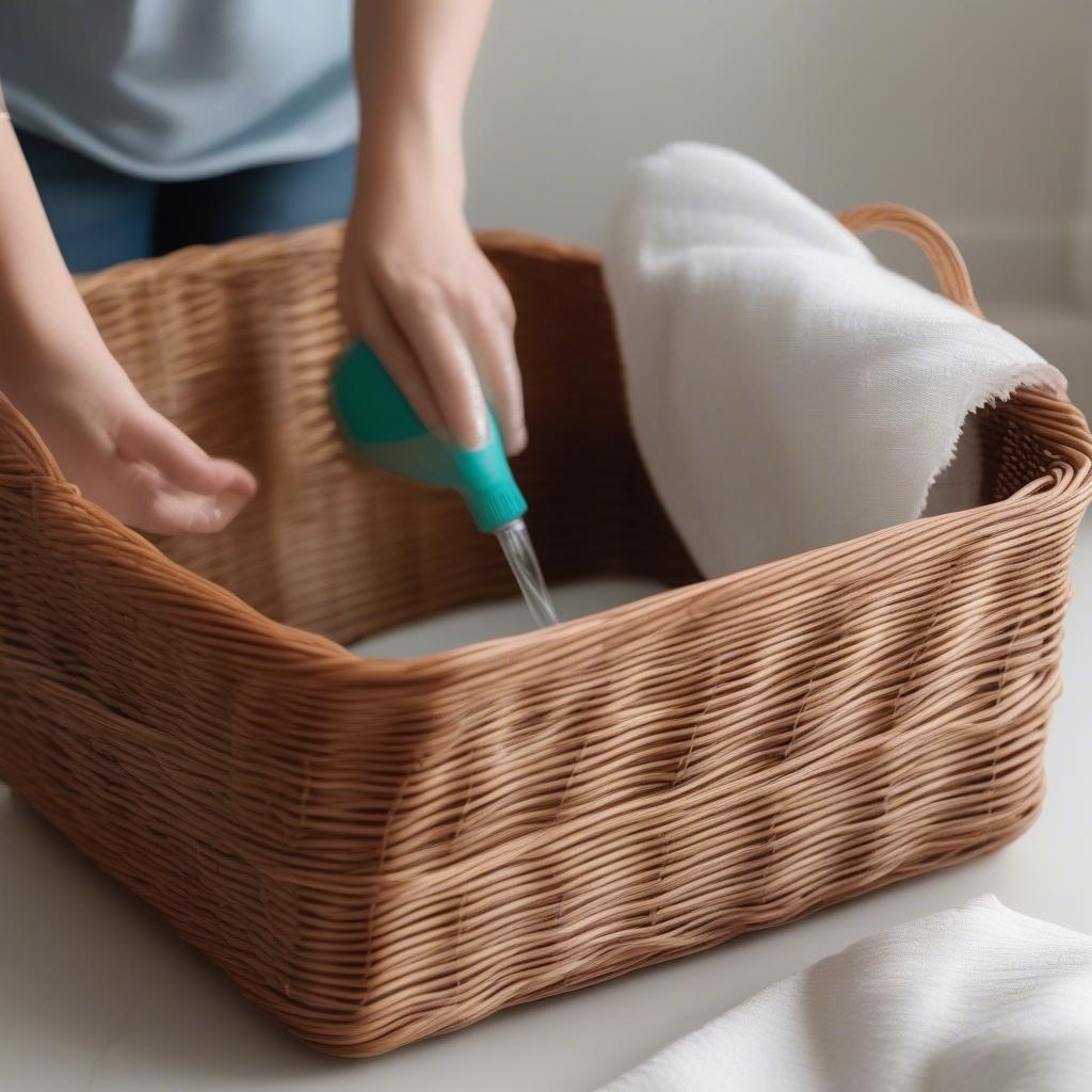 Cleaning Wicker Baskets