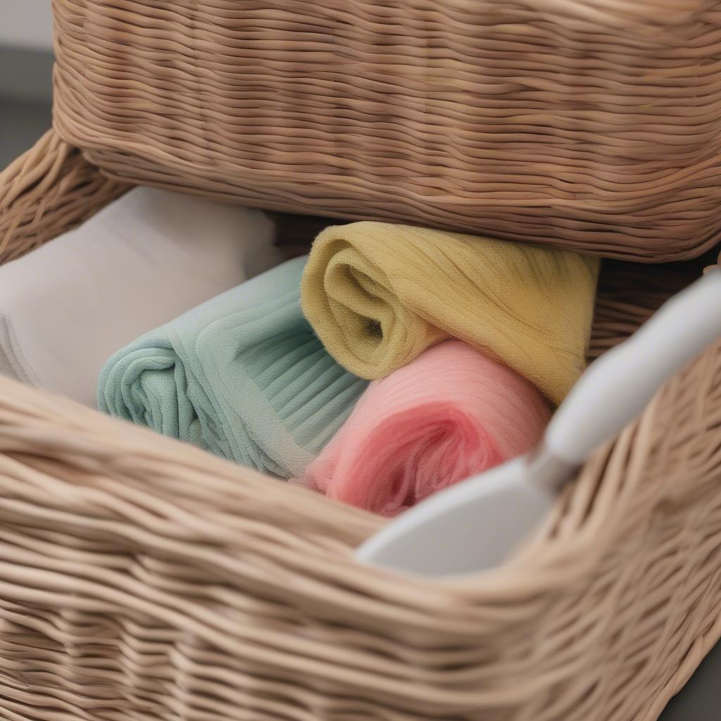 Cleaning Coloured Wicker Baskets