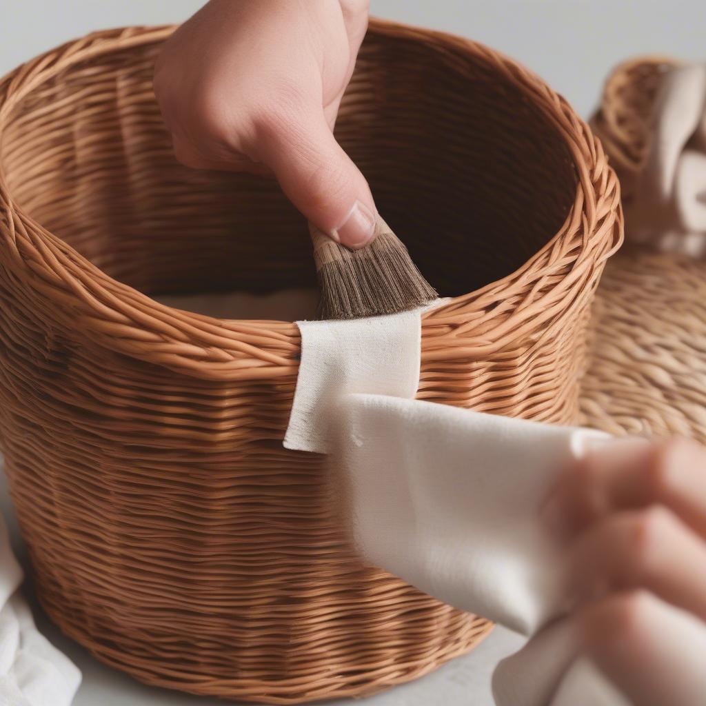 Cleaning Wicker Baskets