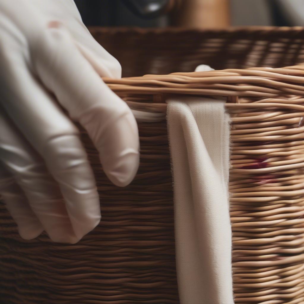 Cleaning Wicker Baskets in the Kitchen