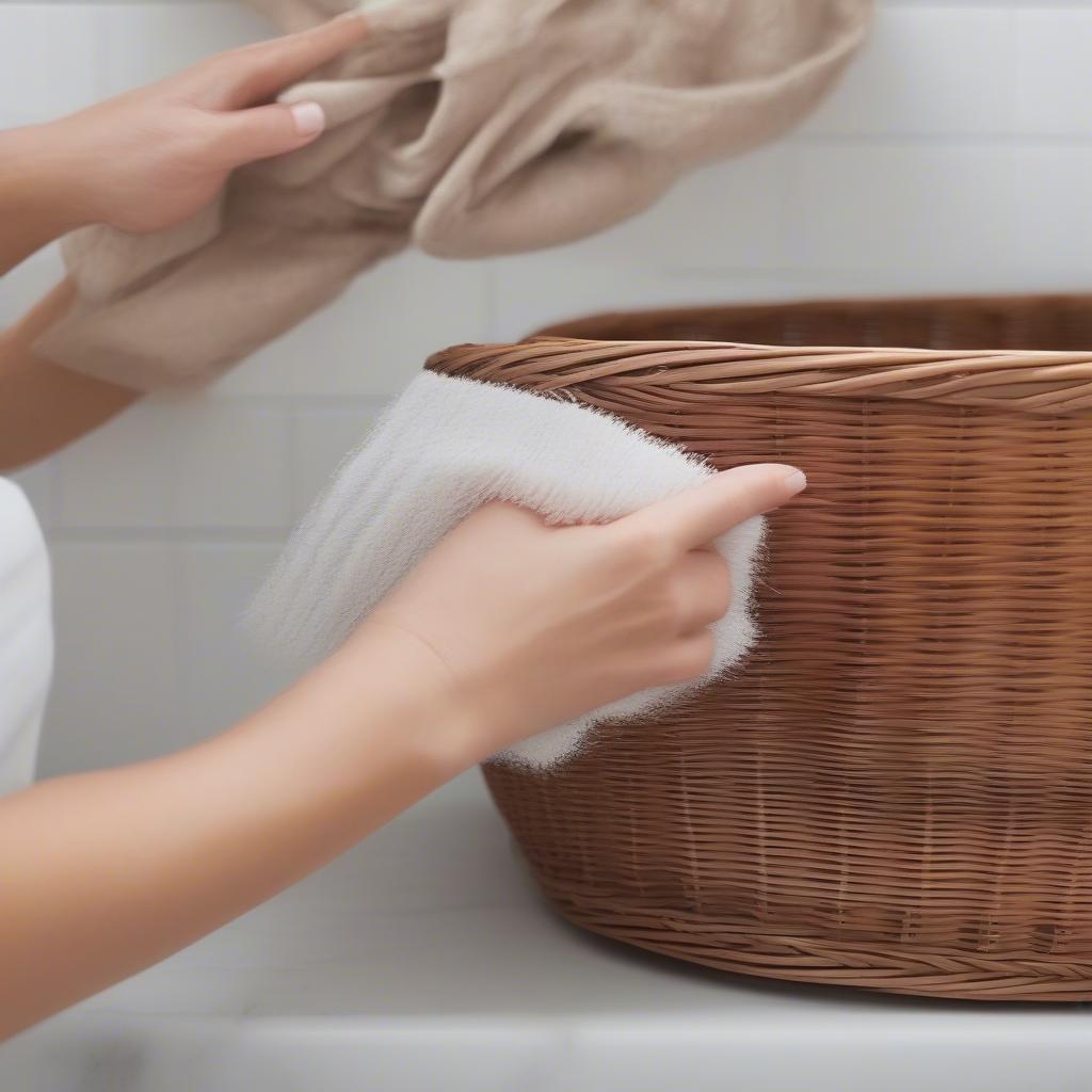 Cleaning Wicker Bathroom Cabinets