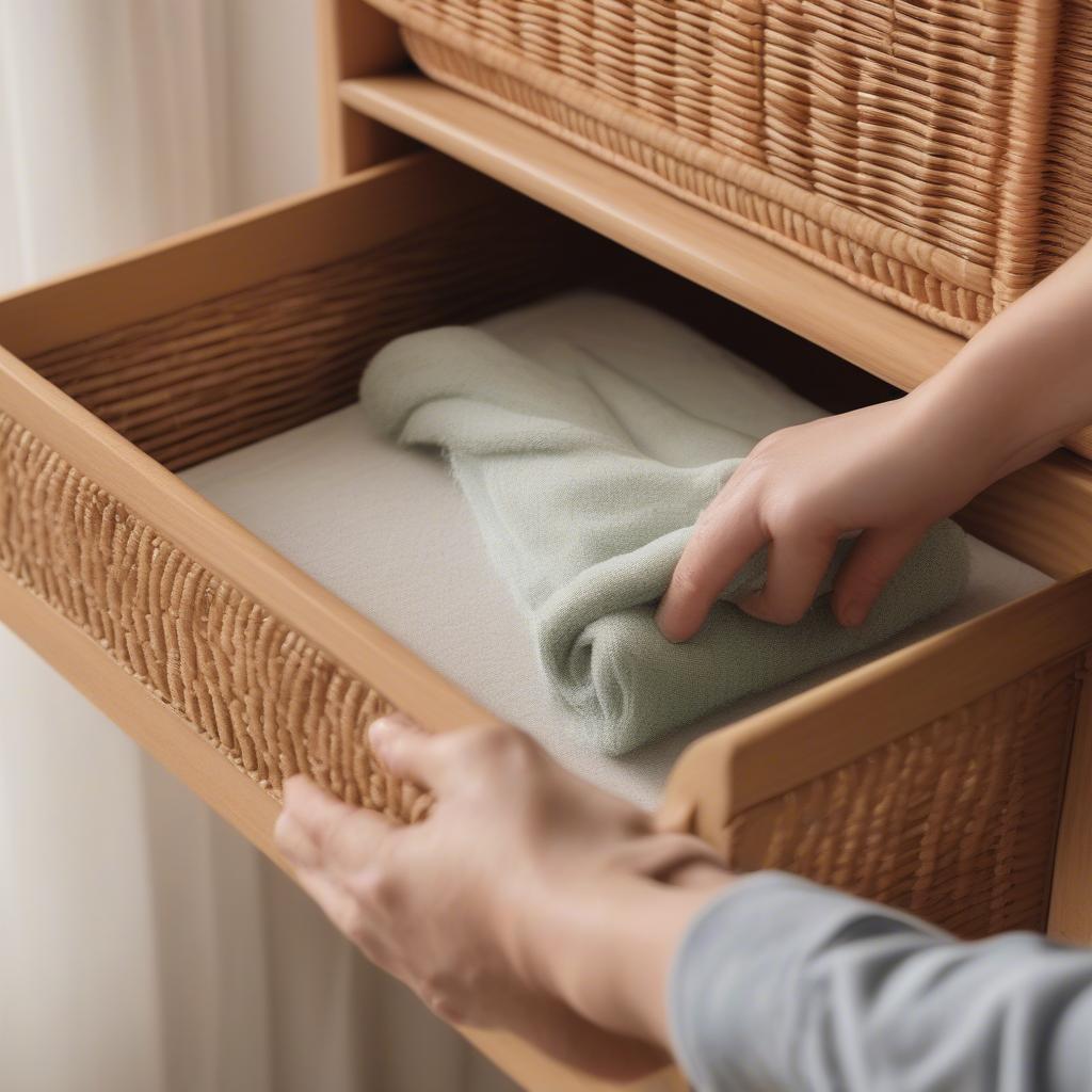 Cleaning and Maintaining Wicker Cabinet Inserts