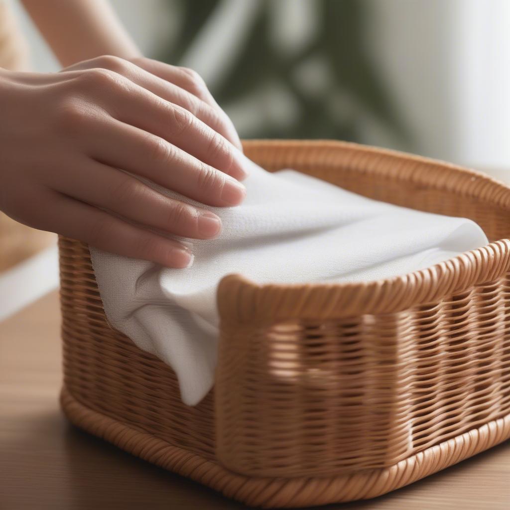 Cleaning and Maintaining a Wicker Napkin Holder