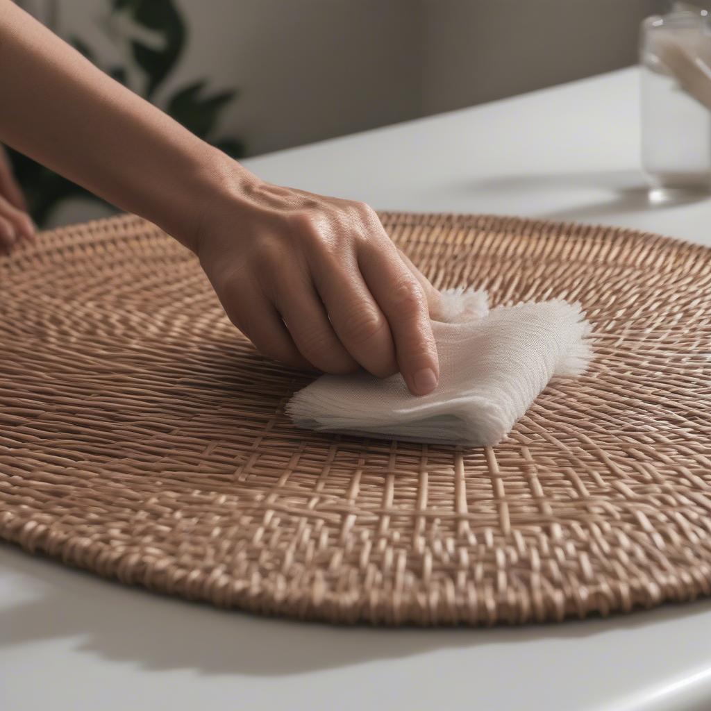 Cleaning Wicker Placemats