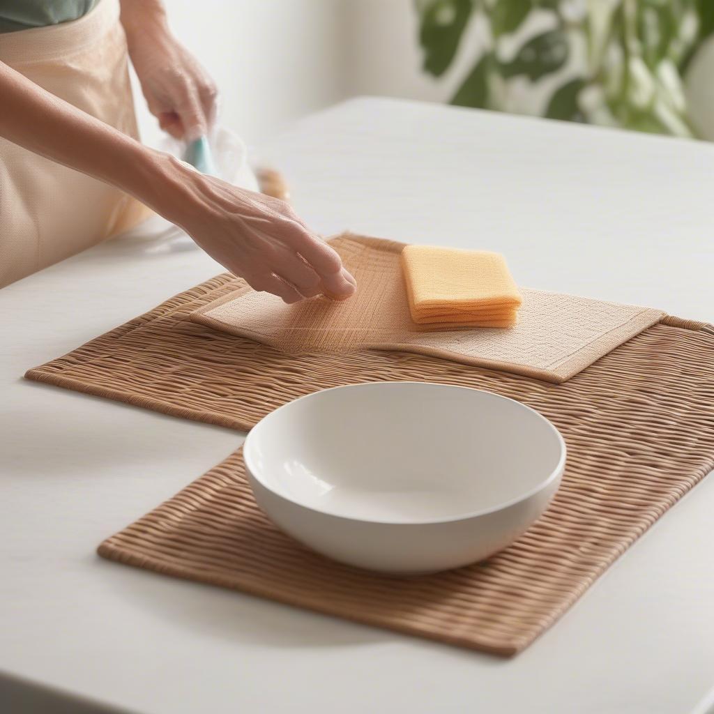 Cleaning Wicker Placemats