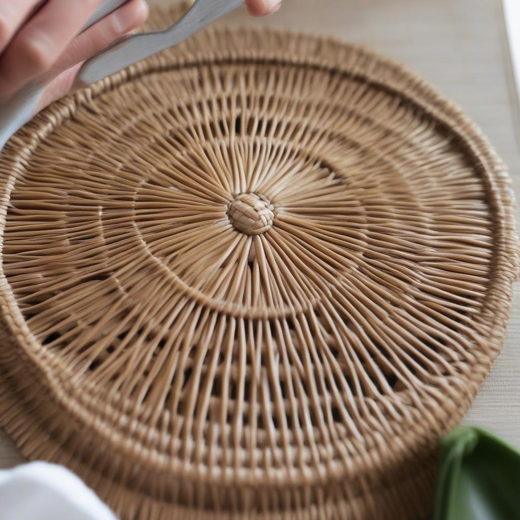 Cleaning Wicker Round Placemats