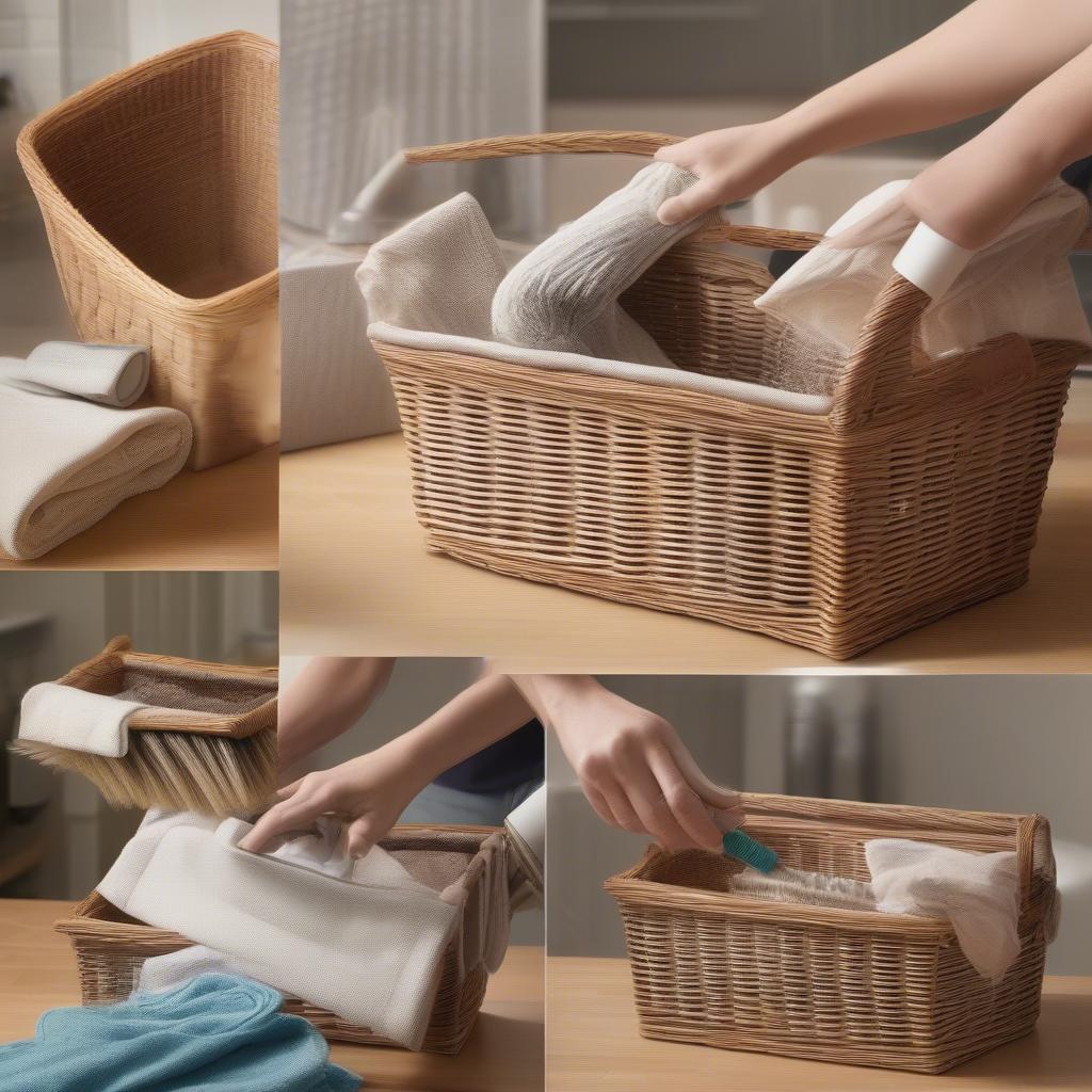 Cleaning and Maintaining Wicker Storage Baskets