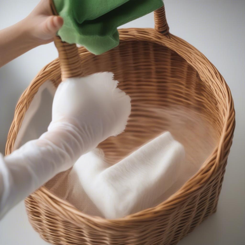 Cleaning Wicker Storage Baskets