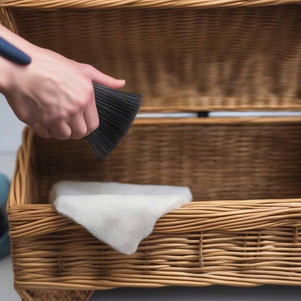 Cleaning and Maintaining a Wicker Storage Chest