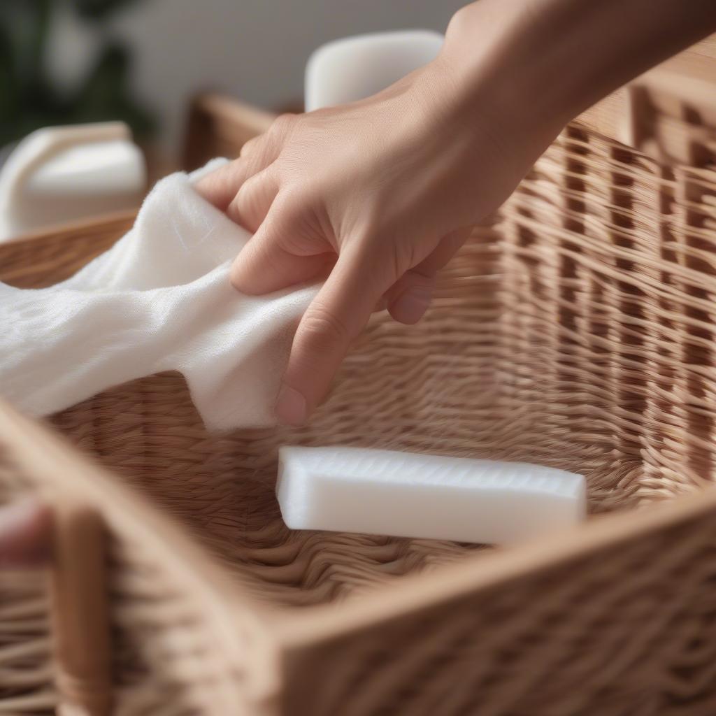 Cleaning Wicker Storage Drawers