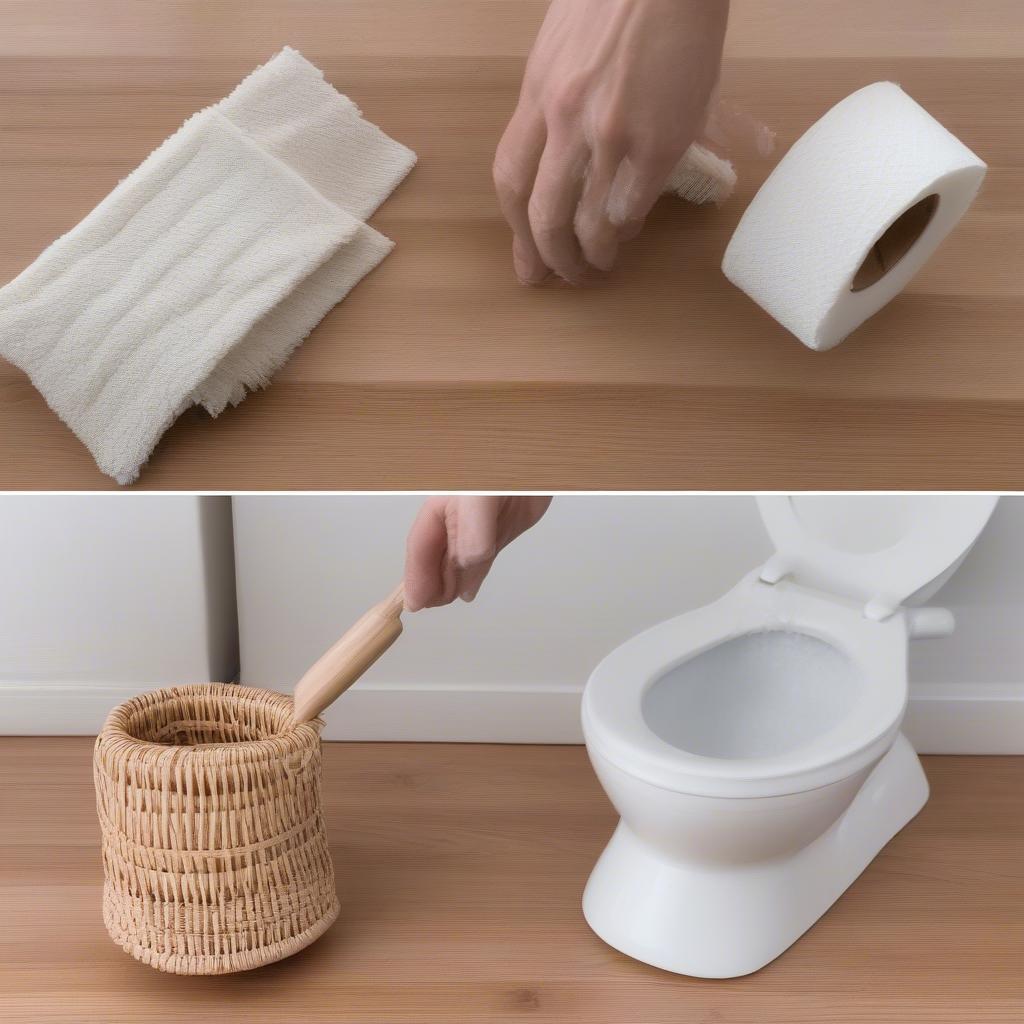 Cleaning and Maintaining a Wicker Toilet Tissue Holder