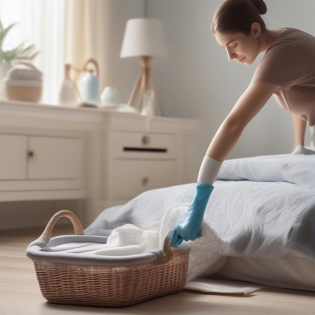 Tips for cleaning and maintaining wicker underbed storage