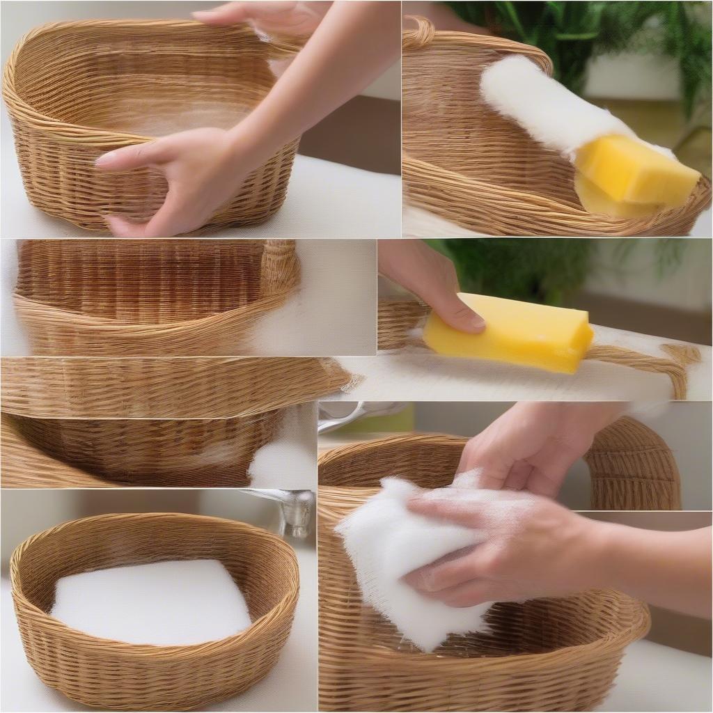 Cleaning a Wicker Vegetable Rack