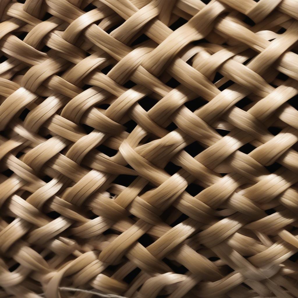 Close-Up of Hampton Bay Wicker Weave