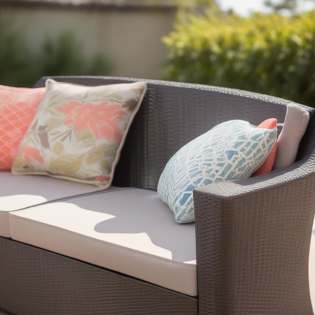 Coral Coast Wicker Outdoor Storage Loveseat Features