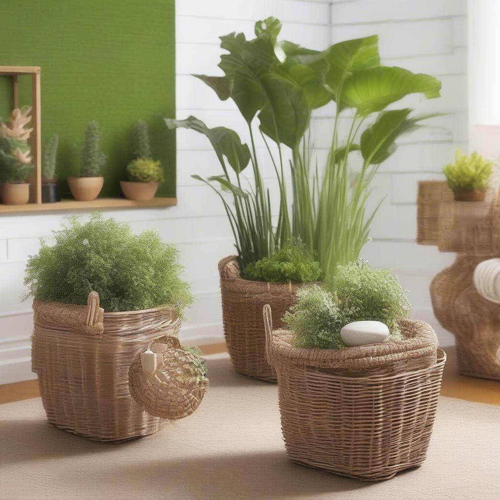 Creative Uses for 15x9x8 Plastic Wicker Baskets