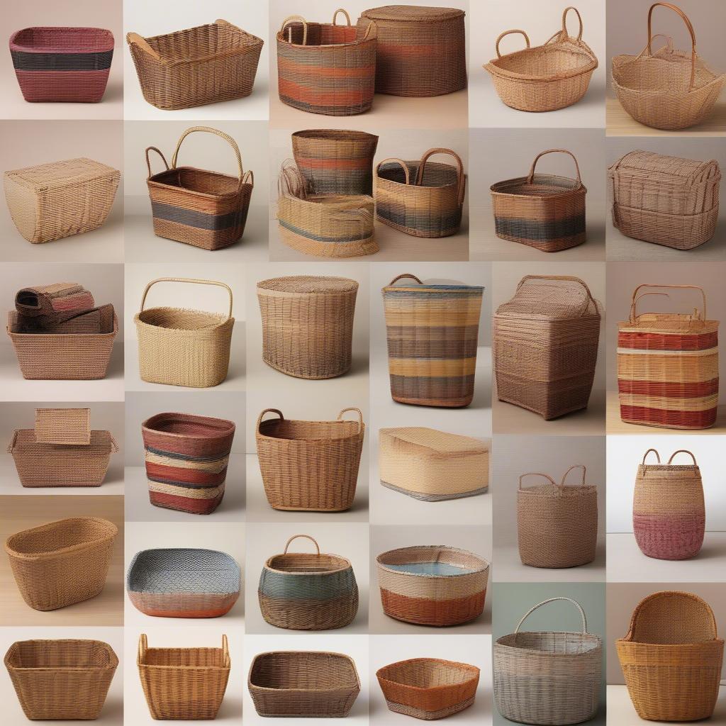 Different Styles of Wicker Baskets