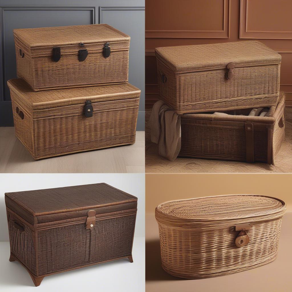 Different Styles of Wicker Trunks