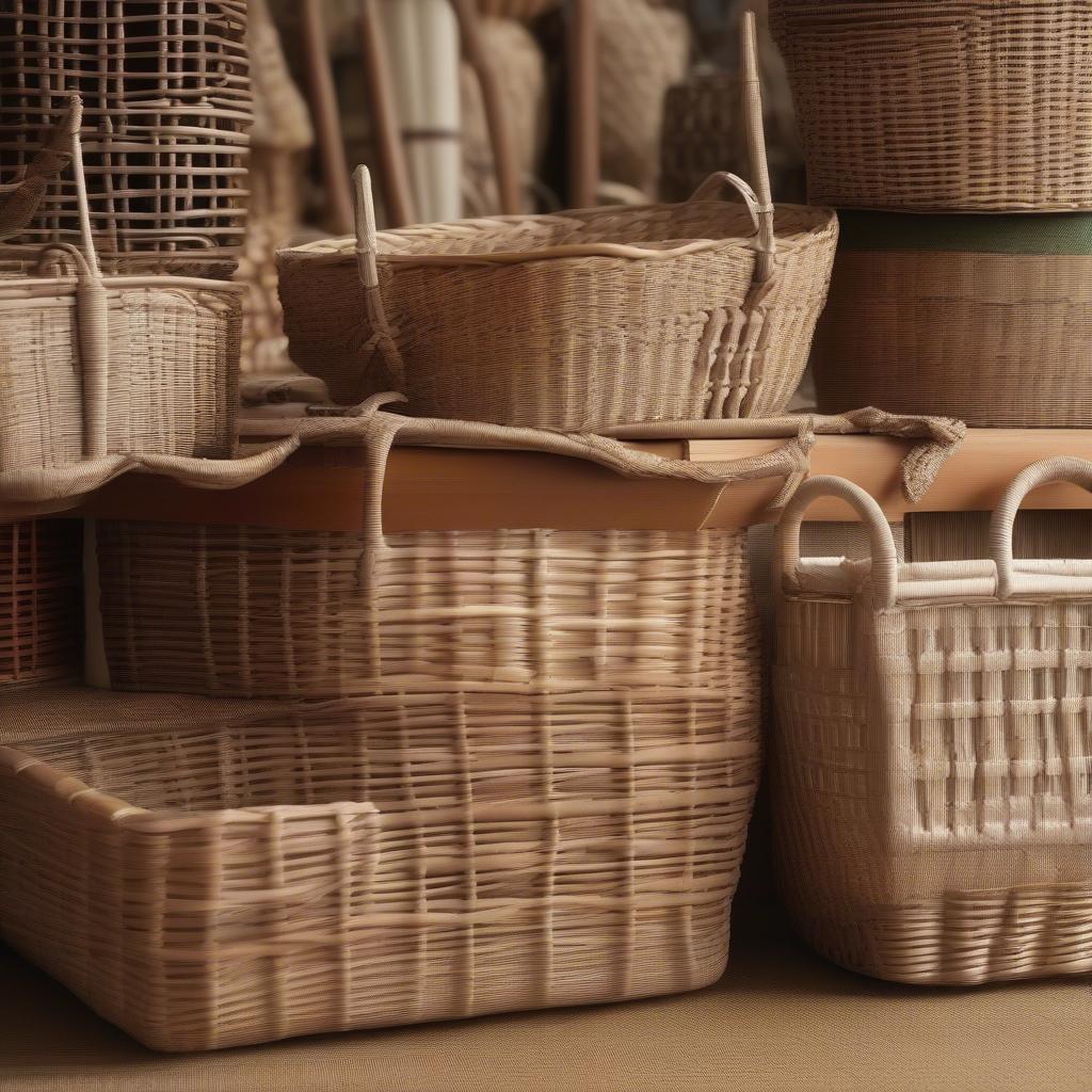 Different Types of Wicker and Rattan Baskets