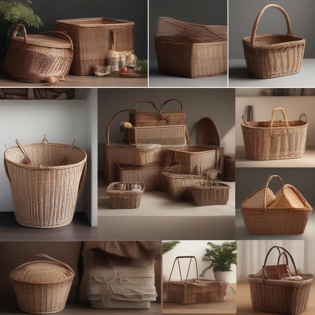 Different Wicker Basket Styles