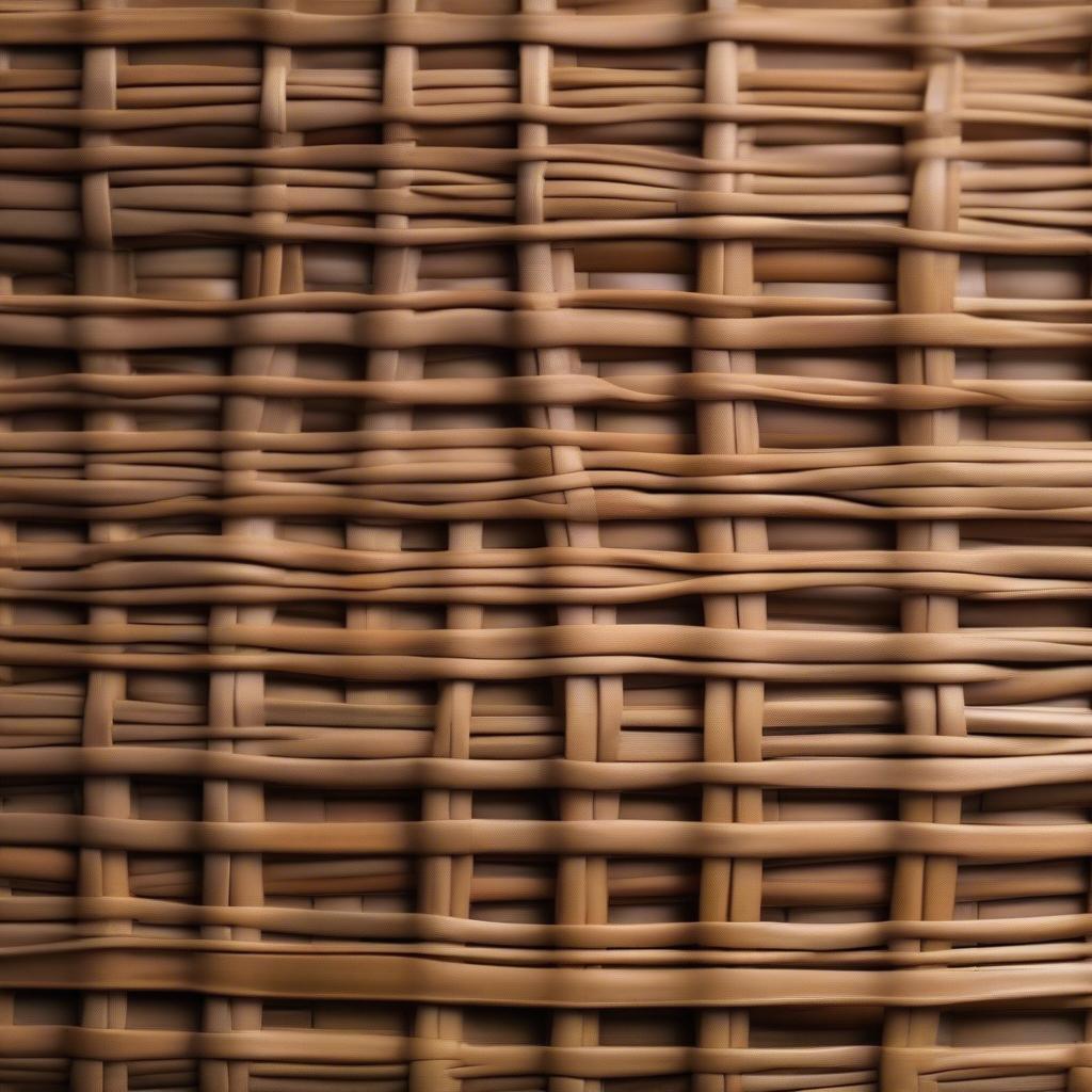 Various wicker basket weave patterns