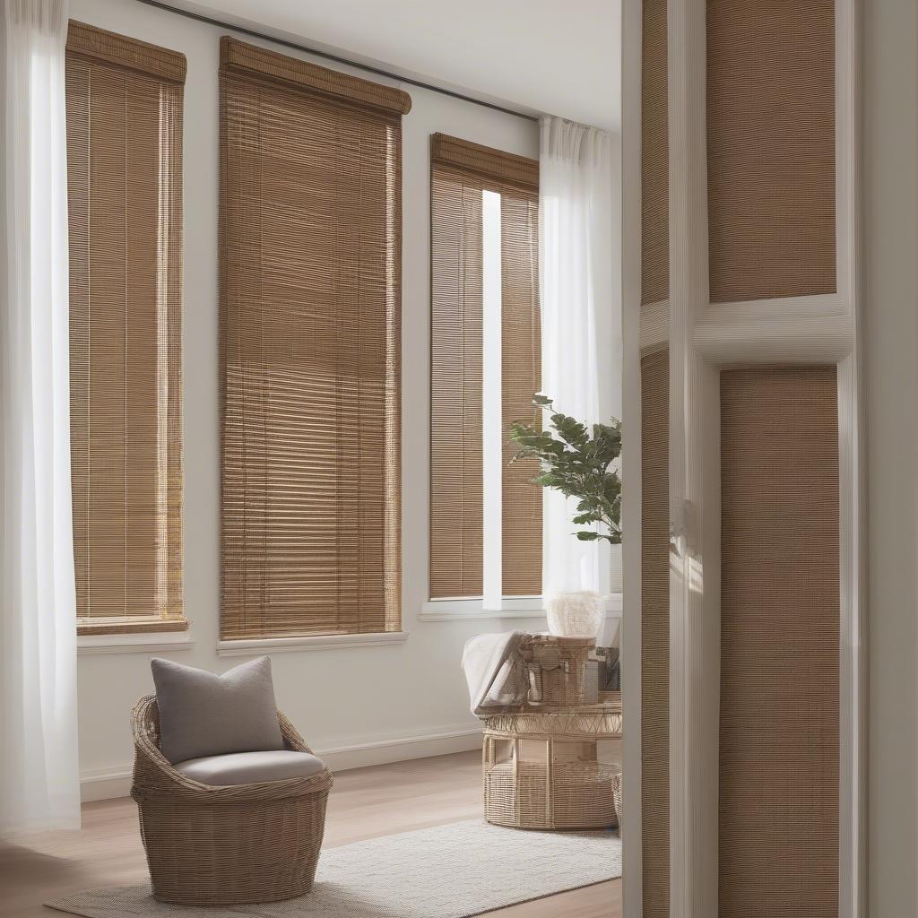 Different Wicker Blind Sizes for Various Windows