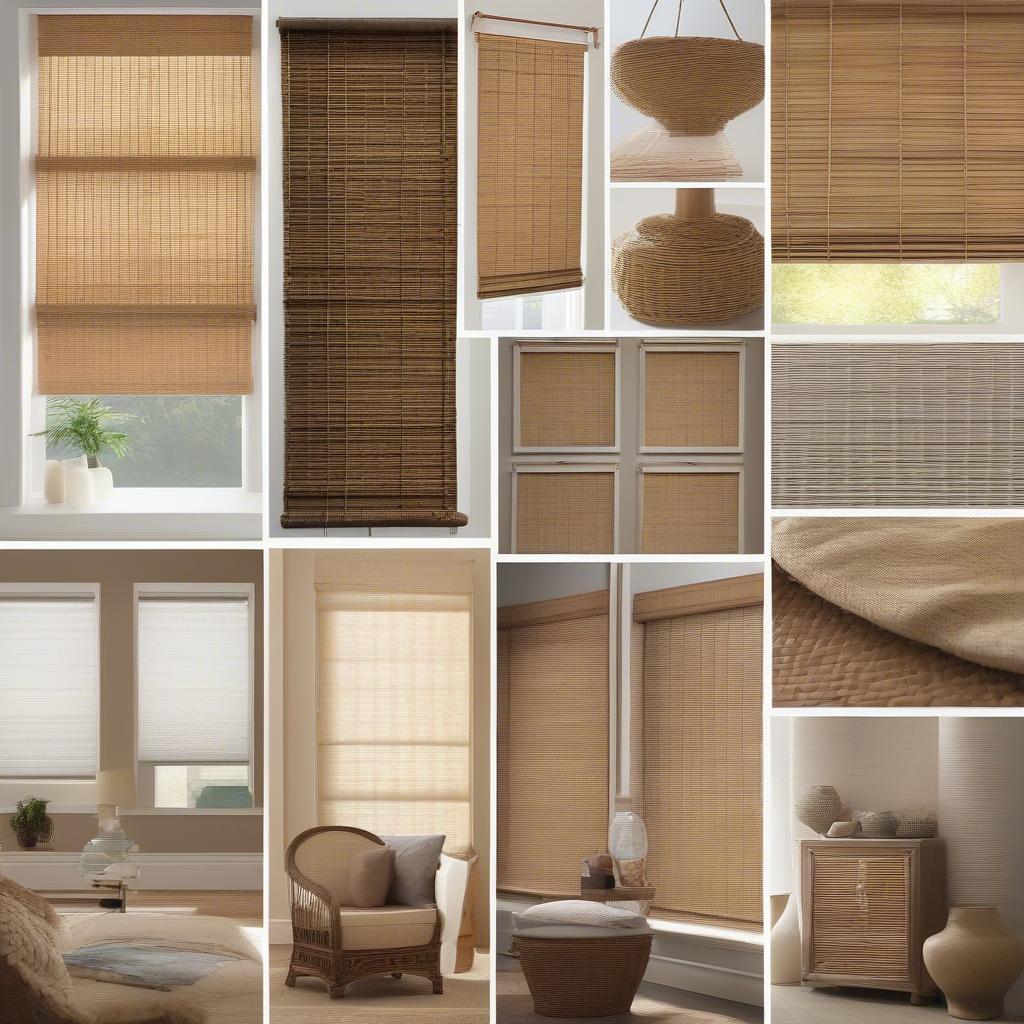 Variety of Wicker Blind Styles