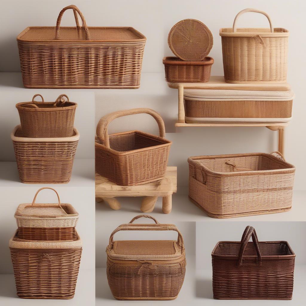 Different Wicker Storage Basket Styles