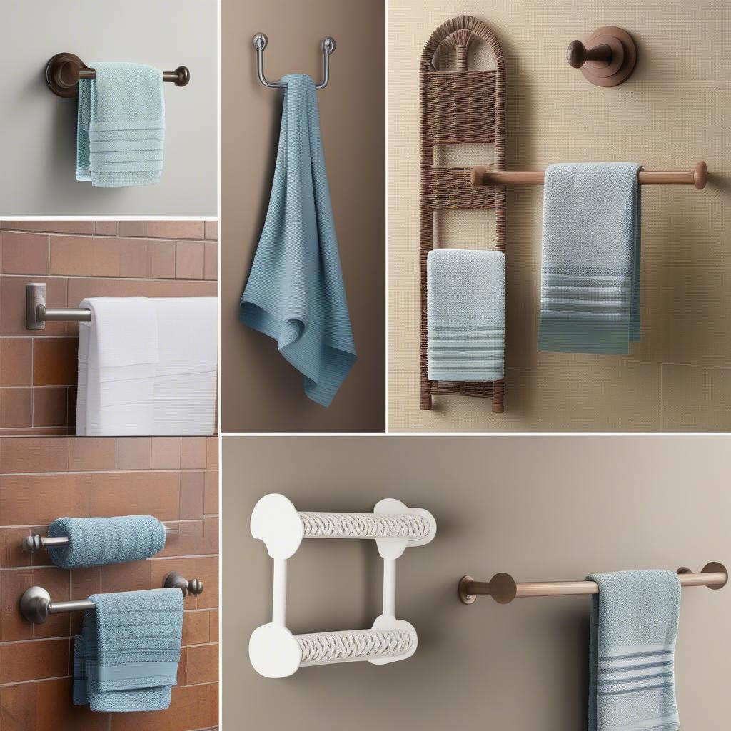 Variety of wicker towel holders to choose from