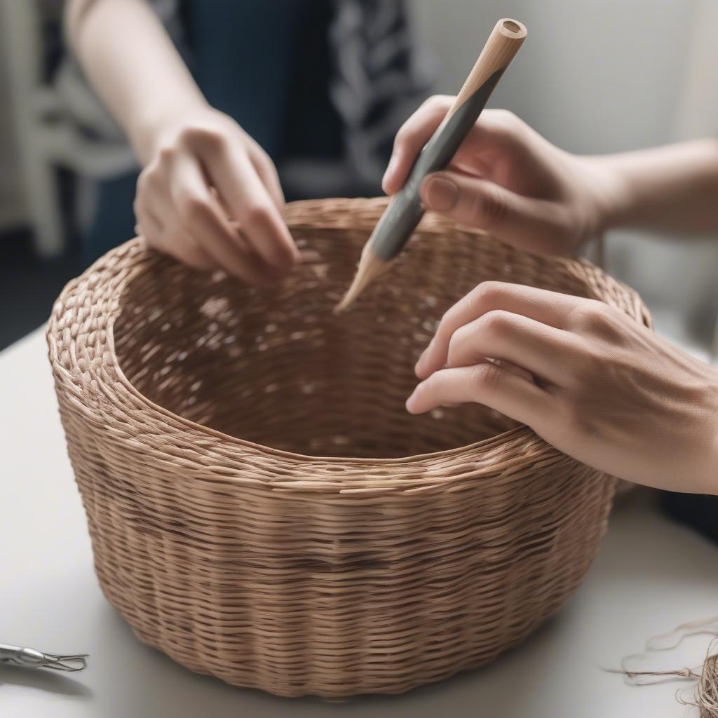 DIY Wicker Basket in Myrtle Beach