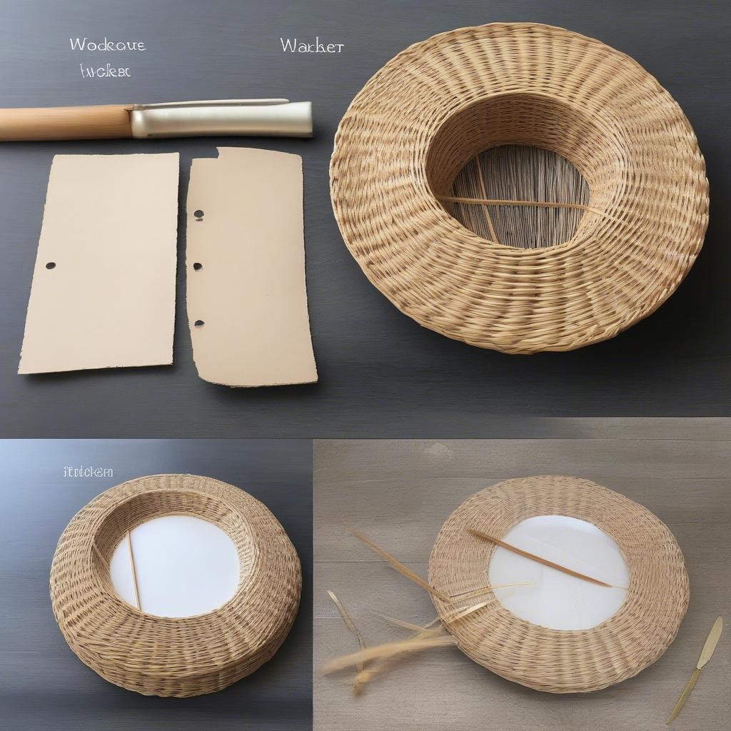 DIY Wicker Plate Holder Project