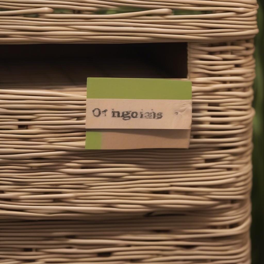 Eco-Friendly Plastic Wicker Cabinet Made from Recycled Materials